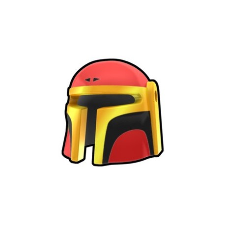 Lego Minifig Custom AREALIGHT Red Mando Dred Helmet (La Petite Brique) Star Wars