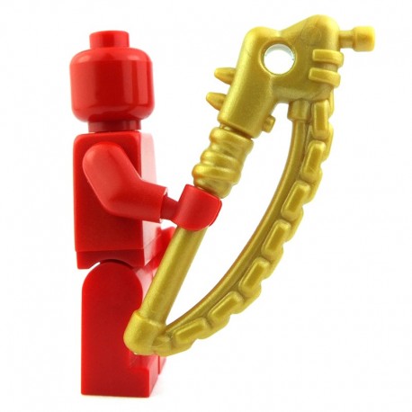 Lego Custom BRICK WARRIORS Apoc Basher (Pearl Gold) La Petite Brique