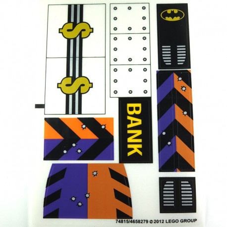 Lego Accessoires Autocollant Bank Batman Double Face (La Petite Brique)