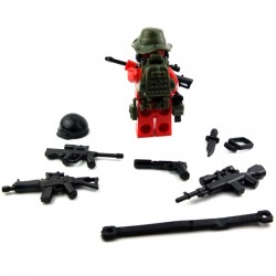 Jungle Sniper Pack (16 parts) (Black & Tank Green)﻿