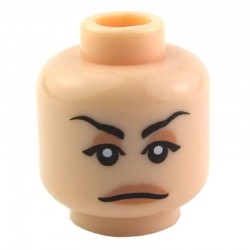 Minifig, Head Female with Peach Lips