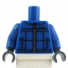 Lego Accessoires Torse - Veste bleue avec fermetue éclair - La Petite Brique