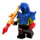 Lego Custom BRICK WARRIORS Tête Android (bleu) La Petite Brique