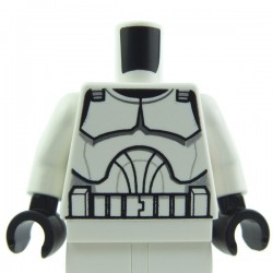 Lego Accessoires Minifig - Torse Star Wars Clone Trooper (La Petite Brique)