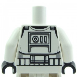 Lego Accessoires Minifig - Torse Star Wars Clone Trooper (La Petite Brique)