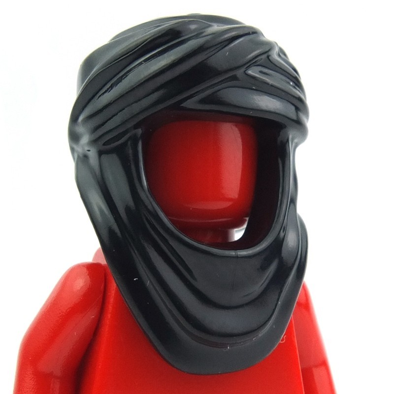 Lego New Black Minifigure Headgear Keffiyeh Headgear Hat Piece 