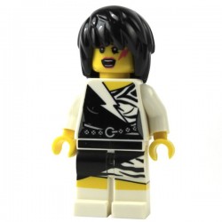Lego Minifig Rockeuse tenue noire (La Petite Brique)