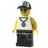Lego Minifig Rappeur casquette argentée (La Petite Brique)
