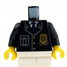 Lego Accessoires Minifig - Torse - Police (noir) La Petite Brique