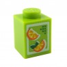 Orange Juice Brick 1 x 1