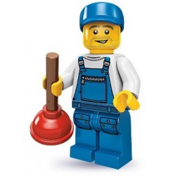 LEGO Minifigures Serie 9 - le plombier - 71000 (La Petite Brique, le spécialiste de la minfig)