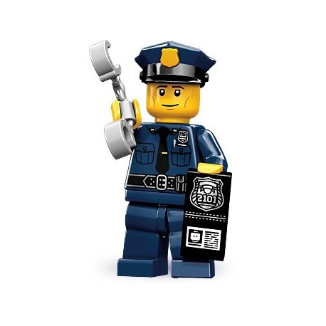 LEGO Minifigures Serie 9 - le policier - 71000 (La Petite Brique, le spécialiste de la minfig)