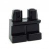 Lego Accessoires Minifig - Jambes courtes (noir) La Petite Brique