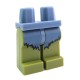 Lego Minifig Jambes - Vert Olive et Fourrure Sand Blue (La Petite Brique)