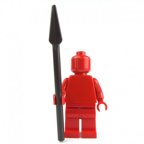 Flat silver Minifig weapon pike Lego 93789-2x Lance spear NEW NEUF 
