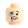 Lego Custom Minifig Citizen Brick Tête amochée v1.2 (chair) (La Petite Brique)