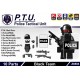 Lego Si-Dan Toys Police Tactical Unit Black Team Pack (10 pièces) (noir) (La Petite Brique)