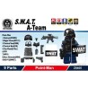 S.W.A.T. A-Team (Point Man) Pack (9 parts) (Black)