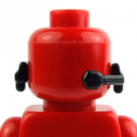 Lego Custom Si-Dan Toys Headset-JS2 (noir) (La Petite Brique)