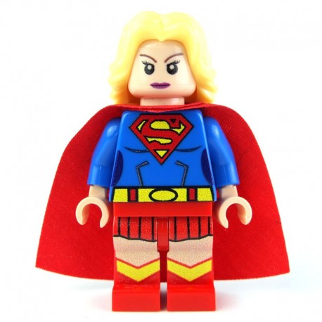 Lego Custom Minifig GREEN PEA Super Girl Super Heroes (La Petite Brique)