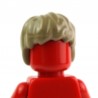 Dark Tan Minifig, Headgear Hair Short, Tousled