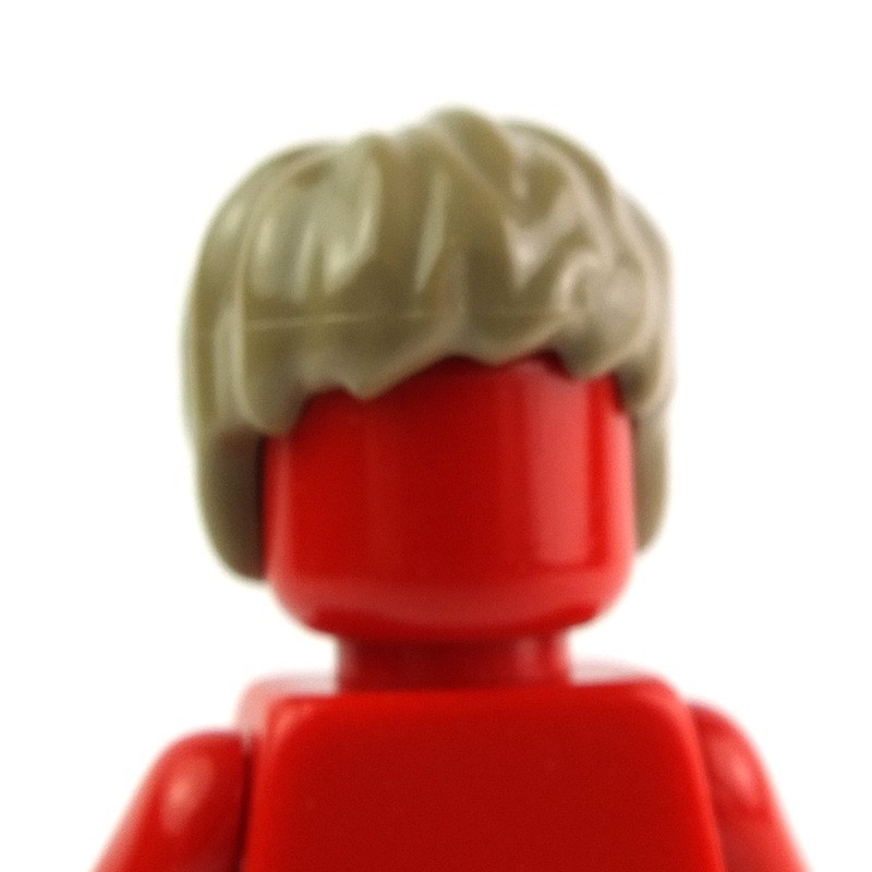 medium dark flesh 1 x LEGO 62810 Minifigure Cheveux Wig Hair Tousled NEUF NEW 
