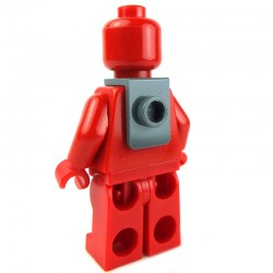 Lego Accessoires Minifig - Support de cou avec montant à l'arrière (Dark Bluish Gray) (La Petite Brique)