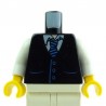 Lego Accessoires Minifig - Torse - Gilet noir et cravate (La Petite Brique)