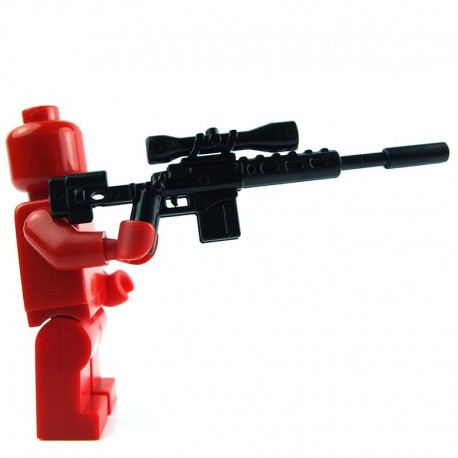 Lego COMBATBRICK Adaptive Sniper Rifle - "Flex" (noir) (La Petite Brique)