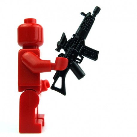 Black SG552 Assault Rifle for LEGO army military brick minifigures 