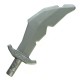 LEGO Minifig Accessoires Cimeterre (Pearl Dark Gray) (La Petite Brique)