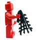 Lego Custom Accessoires Minifig BRICK WARRIORS Filet de Retiarius (noir) (La Petite Brique)