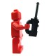 Black Minifig, Utensil Radio with Extended Handle