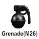 Lego Si-Dan Toys Grenade (M26) (noir) (La Petite Brique)