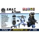 Lego Custom Si-Dan Toys S.W.A.T. A-Team (ASSAULTER Alfa2) Pack (10 pièces) (noir) (La Petite Brique)