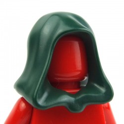 Minifig, Headgear Hood (Dark Green)