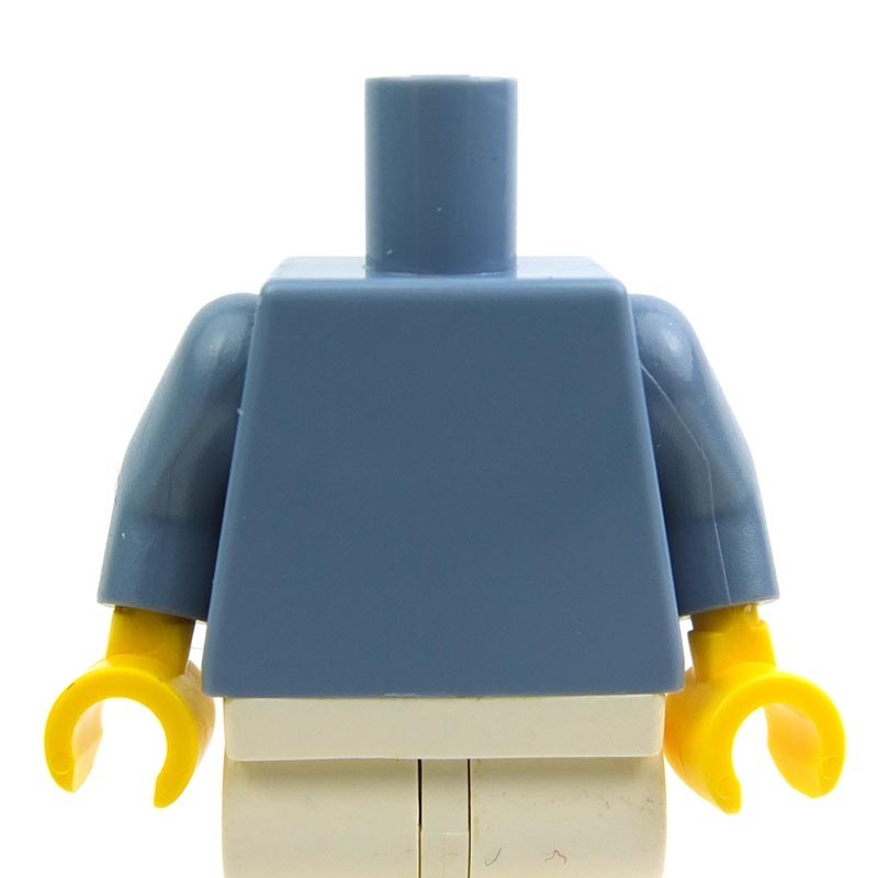 NEW Lego Girl/Boy Minifig Plain DARK TAN TORSO Blank Body Upper Light Flesh Hand 