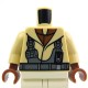 Lego Accessoires Minifig - Torse - veste avec harnais (Tan) (La Petite Brique)