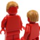 Lego Accessoires Minifig Cheveux en arrière (Medium Dark Flesh) (La Petite Brique)