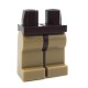 Lego Accessoires Minifig Jambes (Dark Tan), ceinture (Dark Brown) (La Petite Brique)