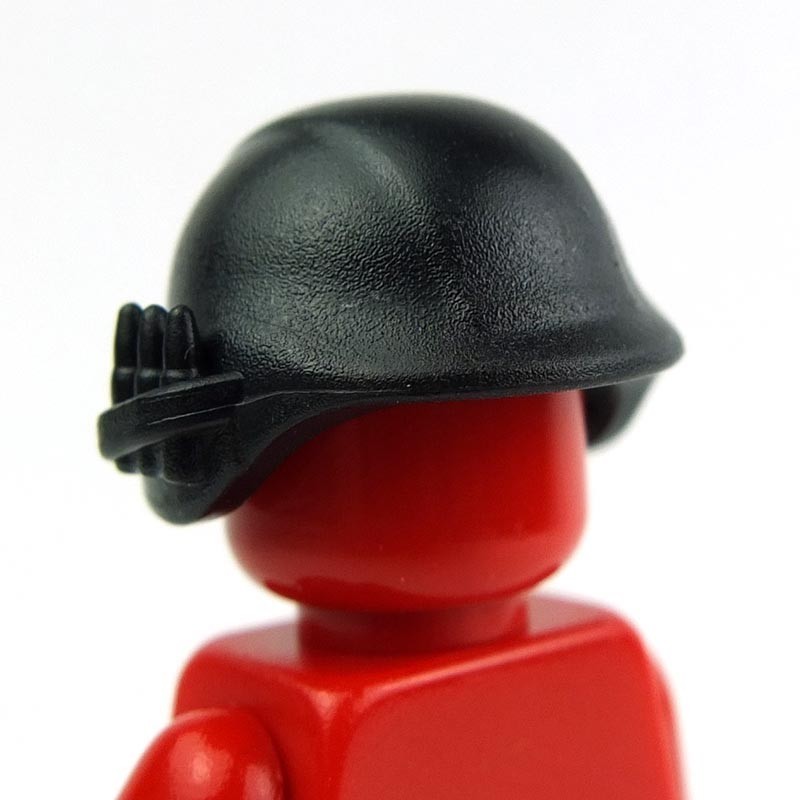 Lego Custom Minifig Accessories Brick Warriors Military Helmet (black)