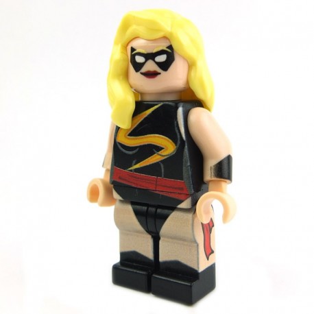 Lego Custom Minifig Minifigs4U Ms Marvel (La Petite Brique) Super Heroes