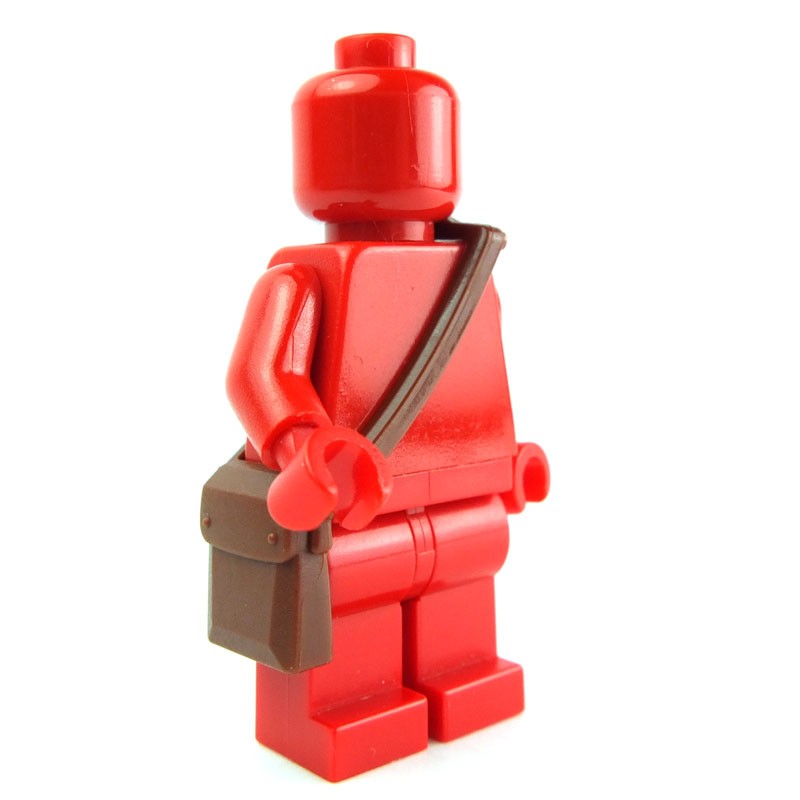 Indiana Jones LEGO X 20 Reddish Brown Minifig Utensil Bag Messenger Pouch for sale online 