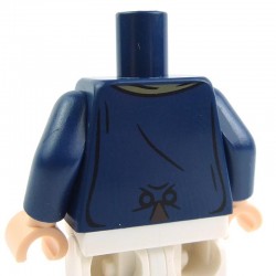 Dark Blue Torso Coat 3 Buttons and Dark Tan Scarf (Pippin)