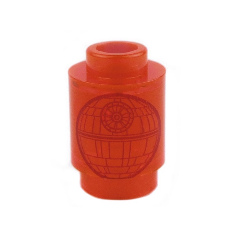 TRANS NEON ORANGE DOTS 1x1 ROUNDS STAR WARS PLATES LEGO CITY 100 