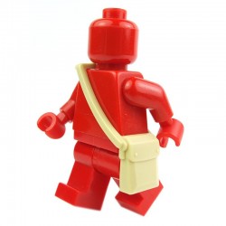 Lego Accessoires Minifig - Sac besace (Beige) (La Petite Brique)