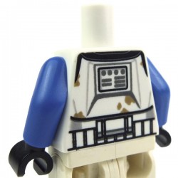 Lego Accessoires Minifig Torse Star Wars Captain Rex Taches, Saleté (Bleu / Blanc) La Petite Brique