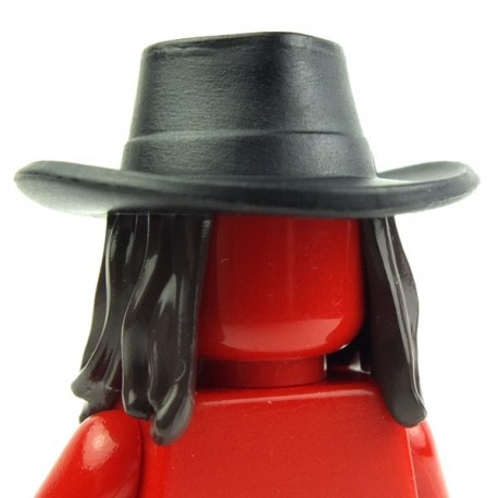 Lego Accessories Minifig Dark Brown Minifig Headgear Hair Long