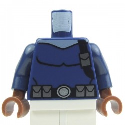 Lego Accessoires Minifig Torse - holster, ceinture, poches (Dark Blue) (La Petite Brique)