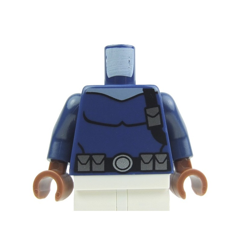 Lego New Dark Blue Torso Female Outline Military Uniform Blue Sash Belt Piece 